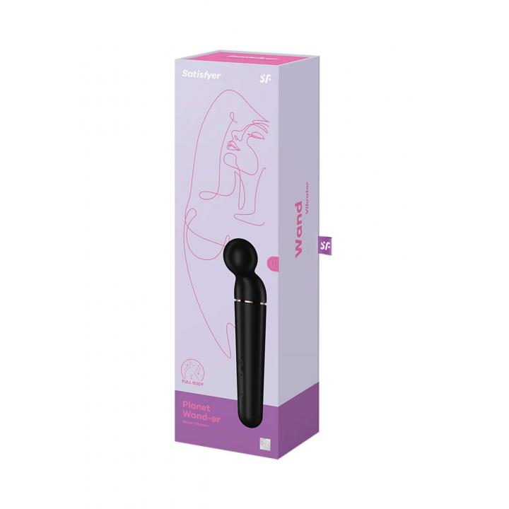 Czarny masażer Satisfyer Planet Wand-er