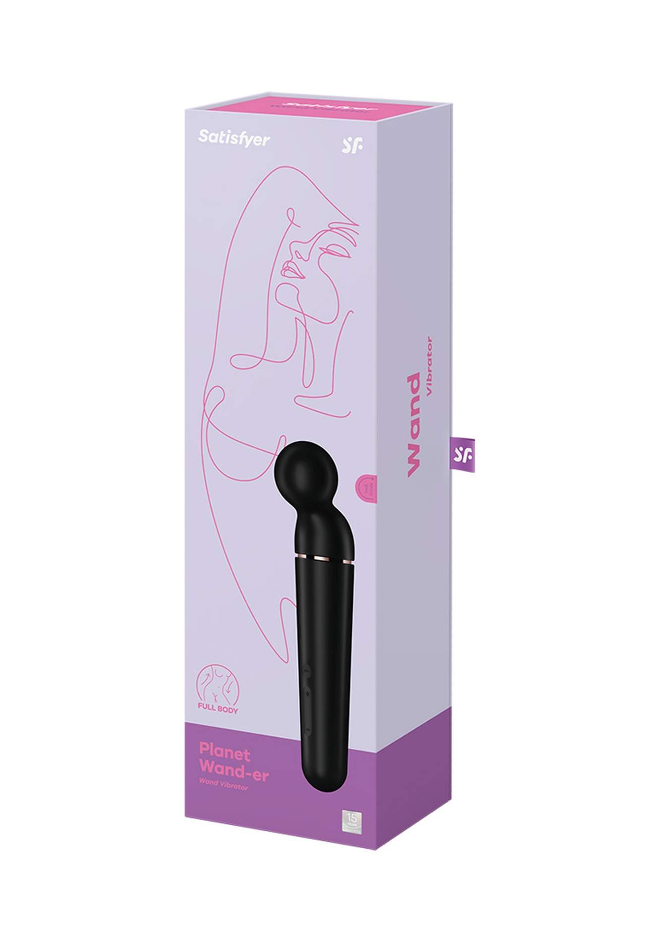 Czarny masażer Satisfyer Planet Wand-er