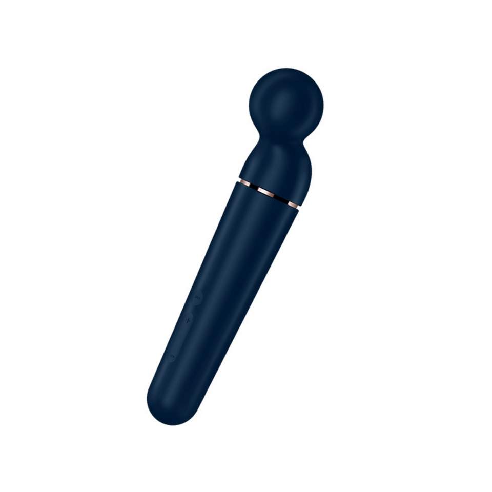 Granatowy silikonowy masażer dla kobiet Satisfyer Planet Wand-er