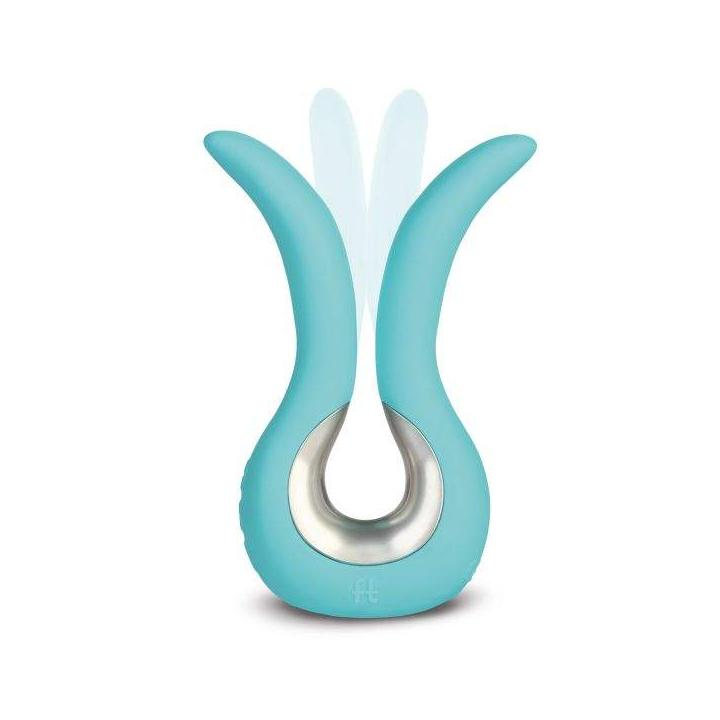 Miętowy silikonowy wibrator króliczek Gvibe Mini – 10,5 cm