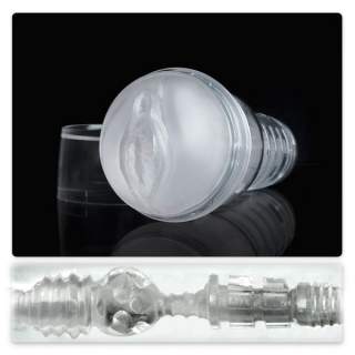 Przezroczysty masturbator w kształcie waginy Fleshlight - Ice Lady Crystal