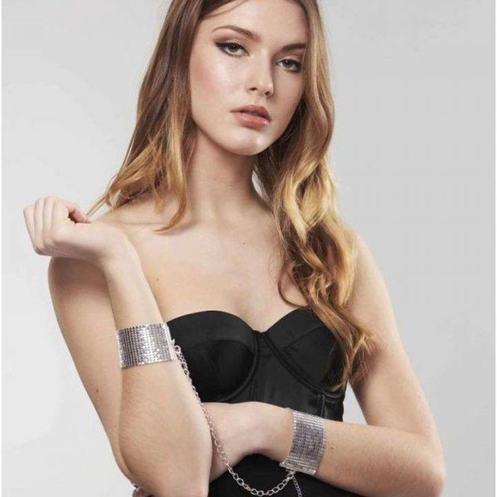 XXX Kajdanki - Bijoux Indiscrets - Désir Métallique Handcuffs (srebrne)