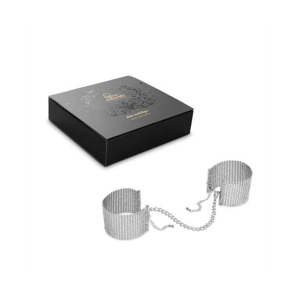 XXX Kajdanki - Bijoux Indiscrets - Désir Métallique Handcuffs (srebrne)