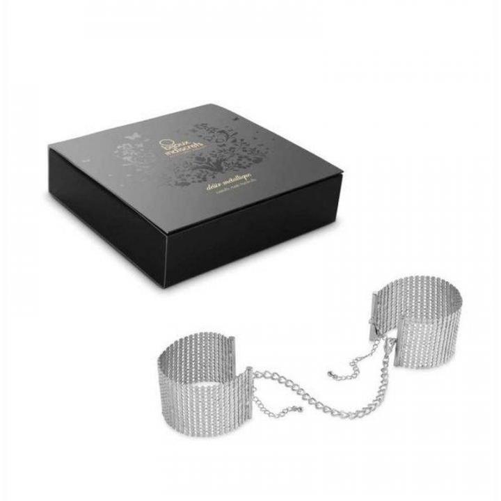 XXX Kajdanki - Bijoux Indiscrets - Désir Métallique Handcuffs (srebrne)