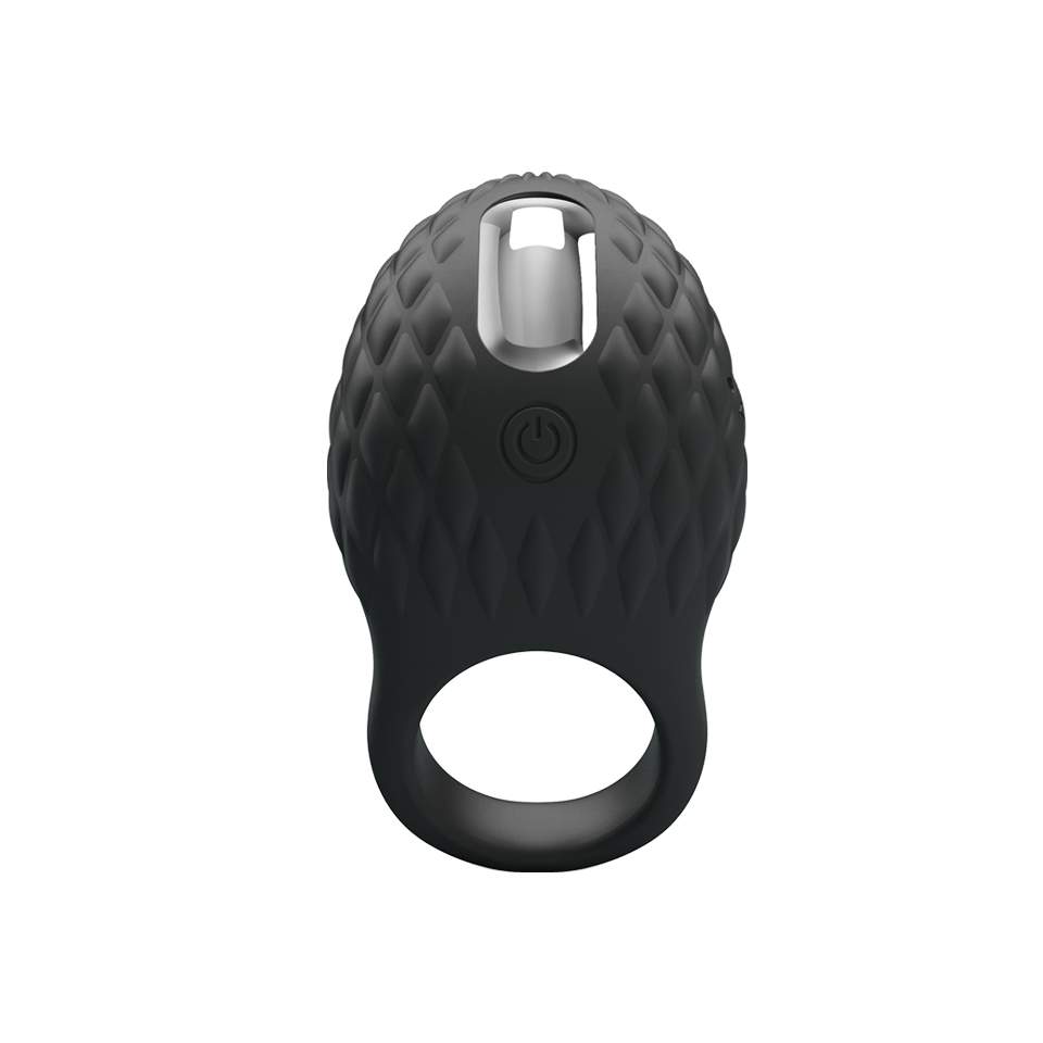 Wibrujący silikonowy pierścień erekcyjny dla mężczyzn – 4,6 cm