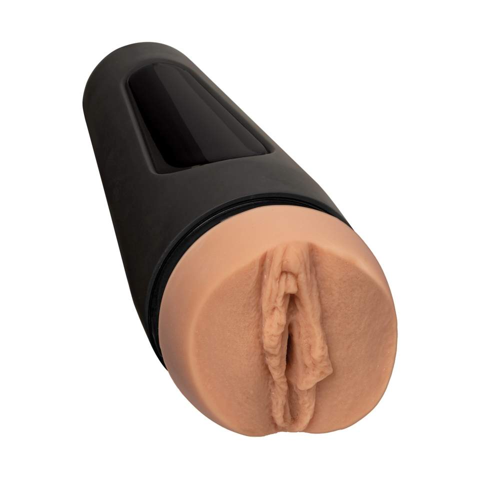 Masturbator dla mężczyzn w twardej obudowie umożliwiający kontrolowanie siły ssania i ściśnięcia 22,1cm- GOSM