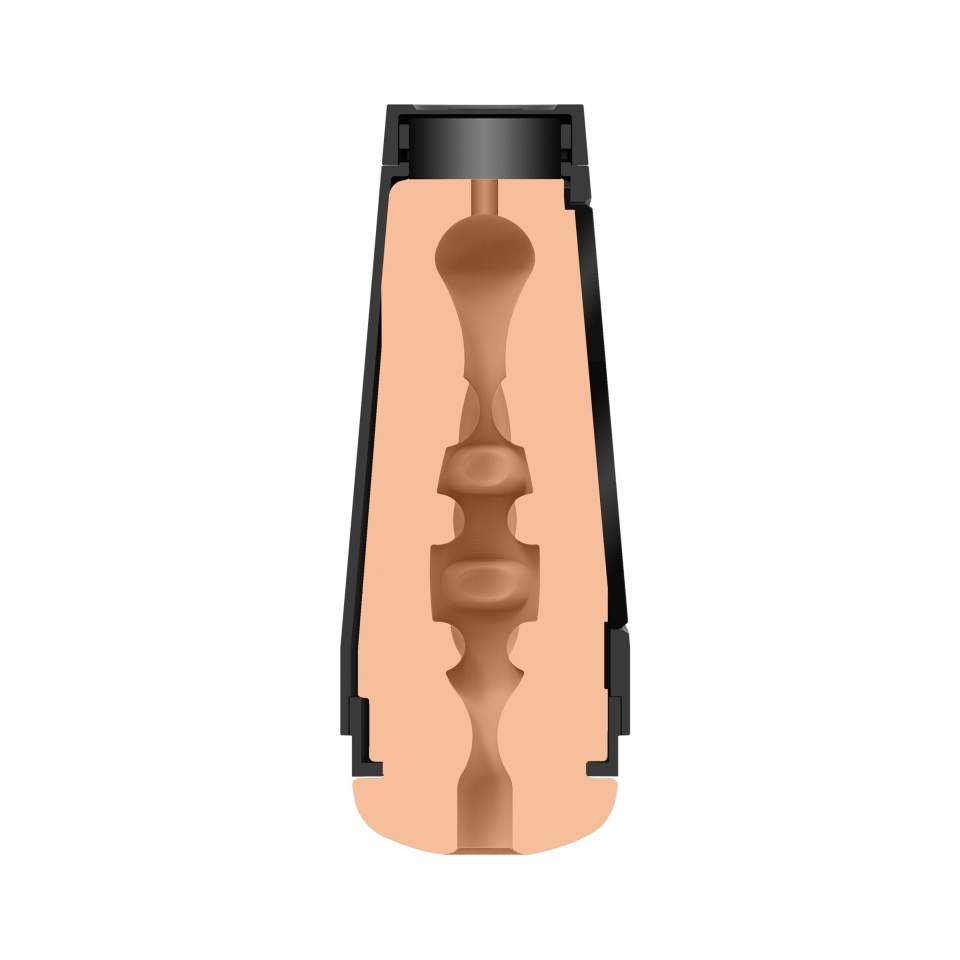 Masturbator dla mężczyzn w twardej obudowie umożliwiający kontrolowanie siły ssania i ściśnięcia 22,1cm- Chad White