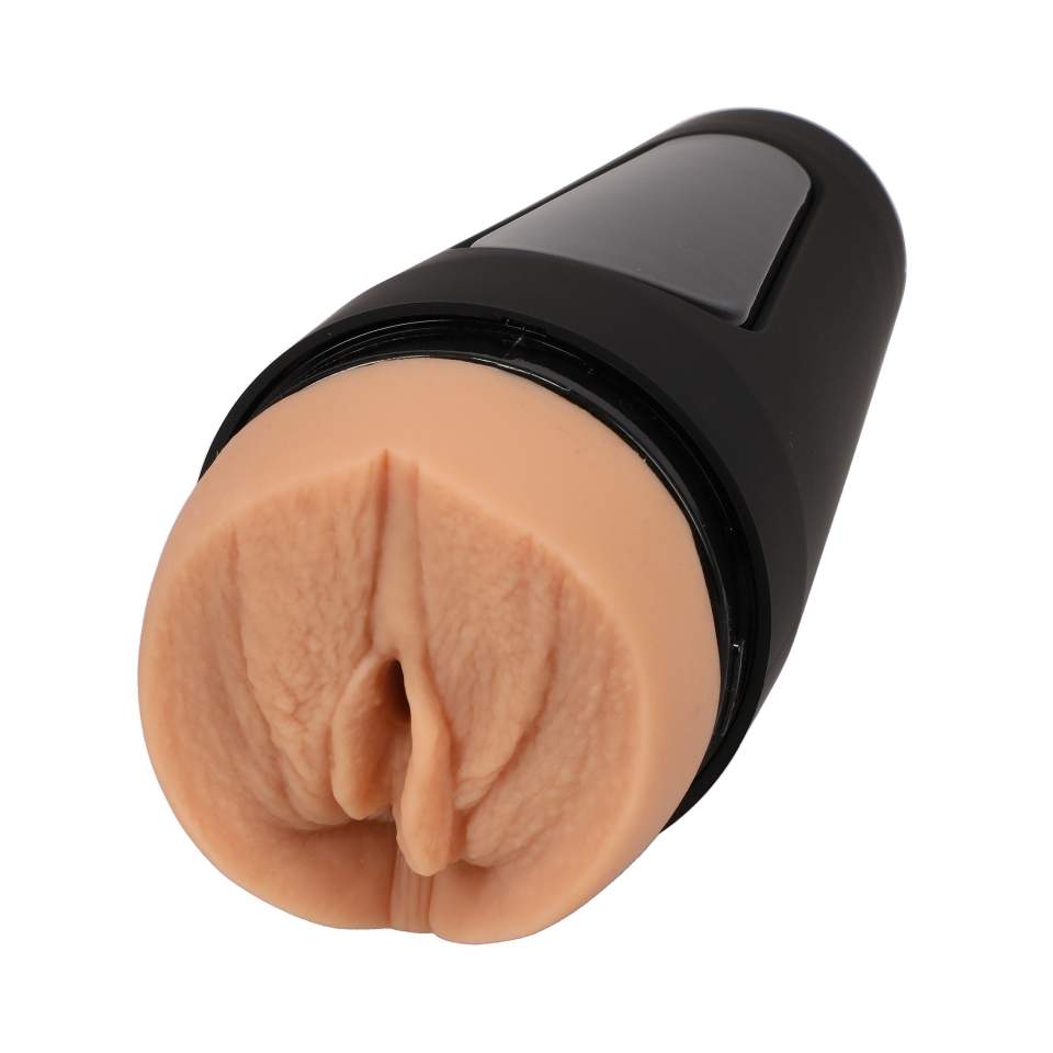 Masturbator dla mężczyzn w twardej obudowie umożliwiający kontrolowanie siły ssania i ściśnięcia 22,1cm- Bridgette B