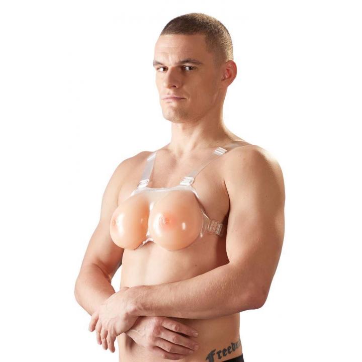 Silikonowe piersi przypinane do pasków