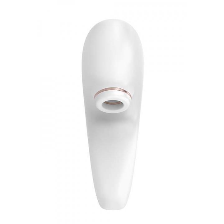 Biały silikonowy wibrator dla par z technologią próżniową Satisfyer Pro 4
