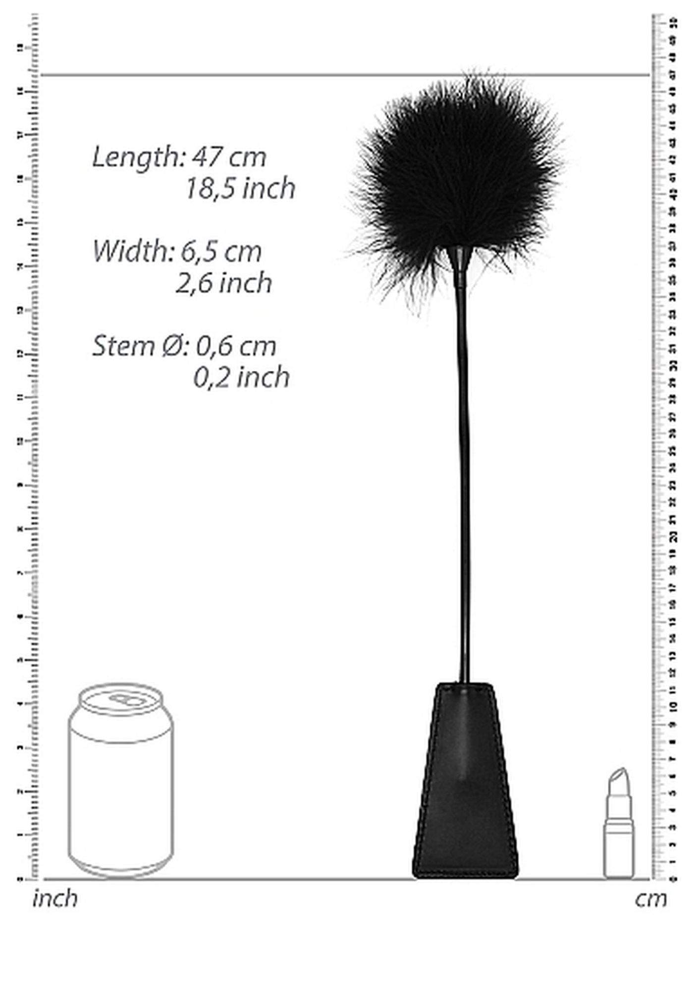 Dwustronne Akcesorium: Pejcz i Łaskoczące Pióra 2w1 - 47cm