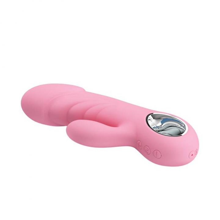 Silikonowy wibrator i stymulator łechtaczki w jednym – Pretty Love Carina – 7 trybów pracy