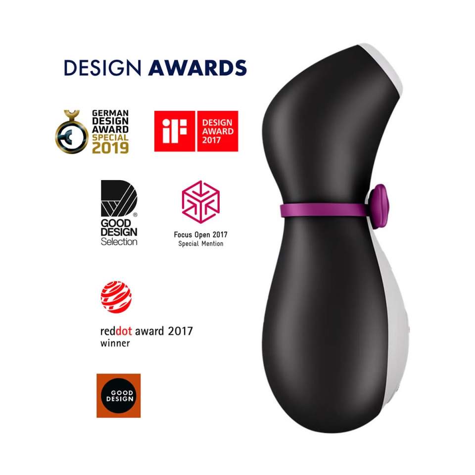 Bezdotykowy masażer łechtaczki z falą ciśnieniową Penguin Satisfyer Pro