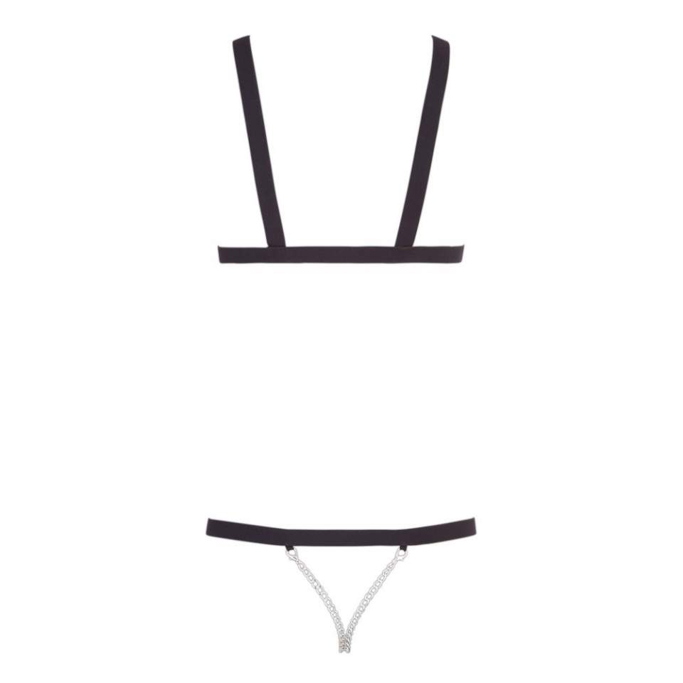 Czarna bielizna BDSM dla kobiet - idealna do zabaw typu bondage