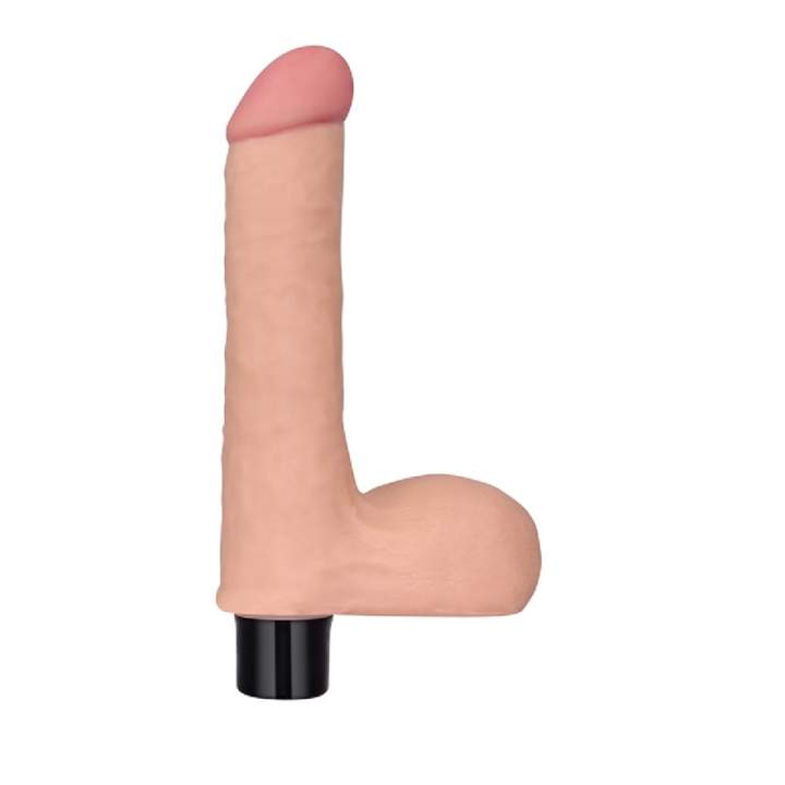 Realistyczne dildo, wykonane z super miękkiego materiału imitującego prawdziwą skórę, 10 trybów wibracji: 20,3cm