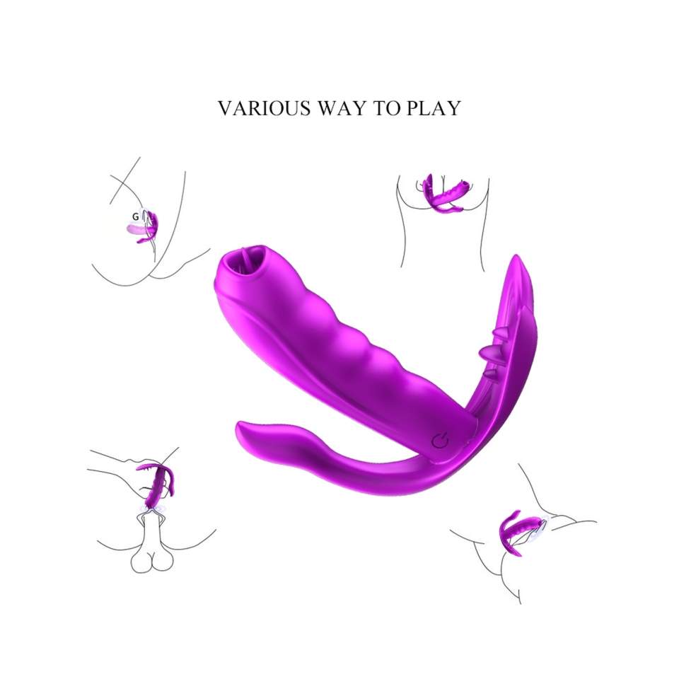 Wibrujący silikonowy masażer do majtek z funkcją podgrzewania: 7 funkcji