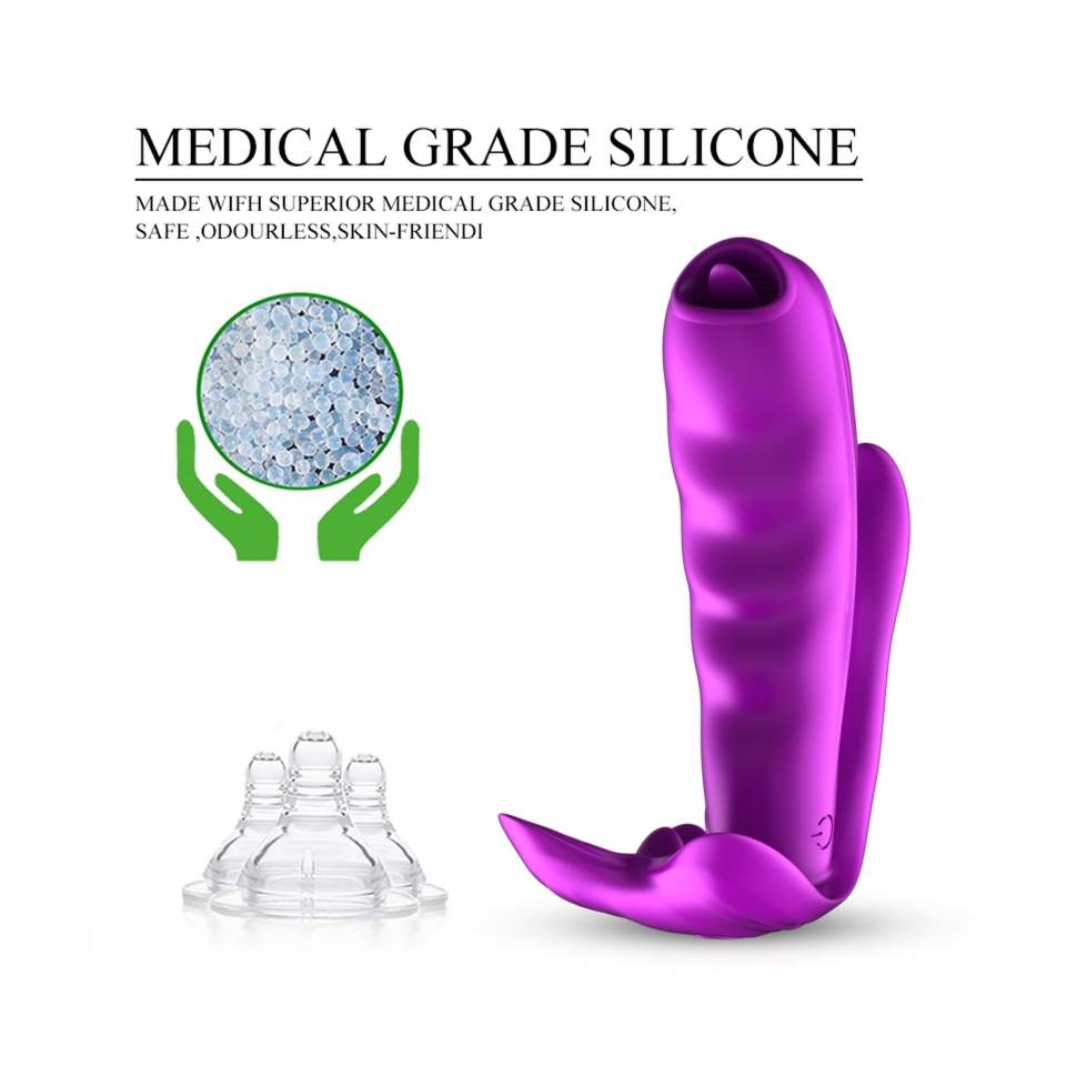 Wibrujący silikonowy masażer do majtek z funkcją podgrzewania: 7 funkcji