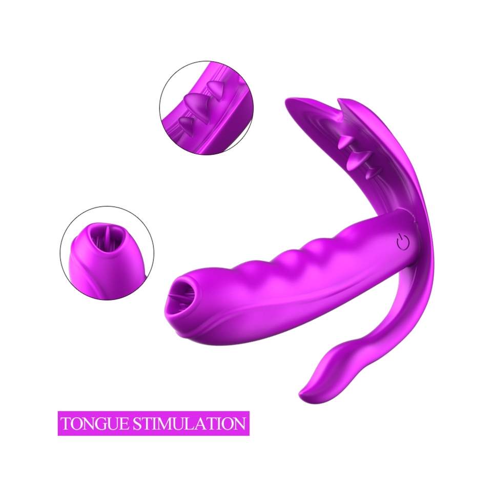 Wibrujący silikonowy masażer do majtek z funkcją podgrzewania: 7 funkcji