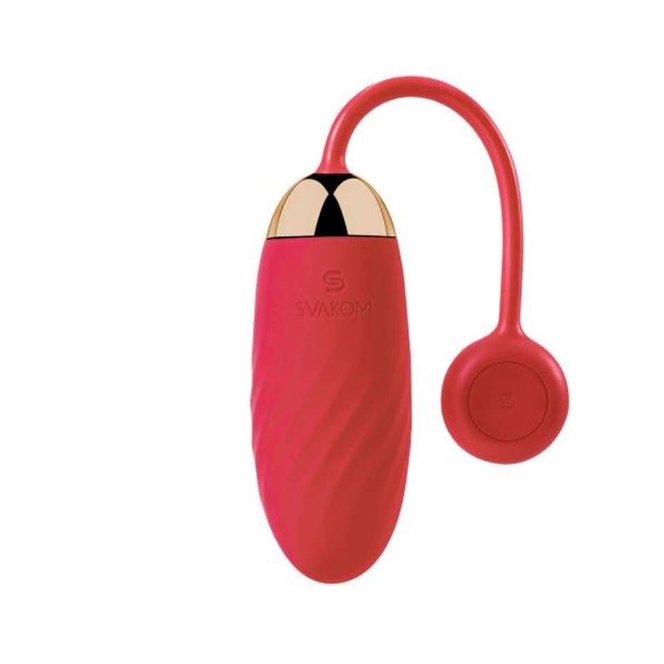 Wibrujące czerwone jajeczko z aplikacją Svakom Ella