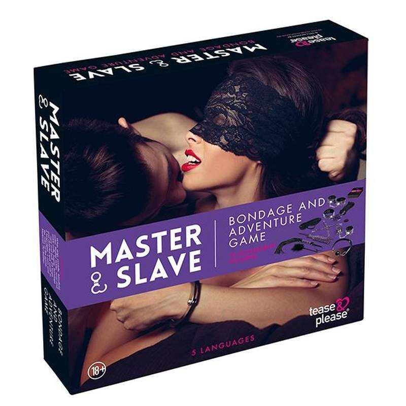 Gra erotyczna Master & Slave Bondage Game z gadżetami w kolorze fioletowym