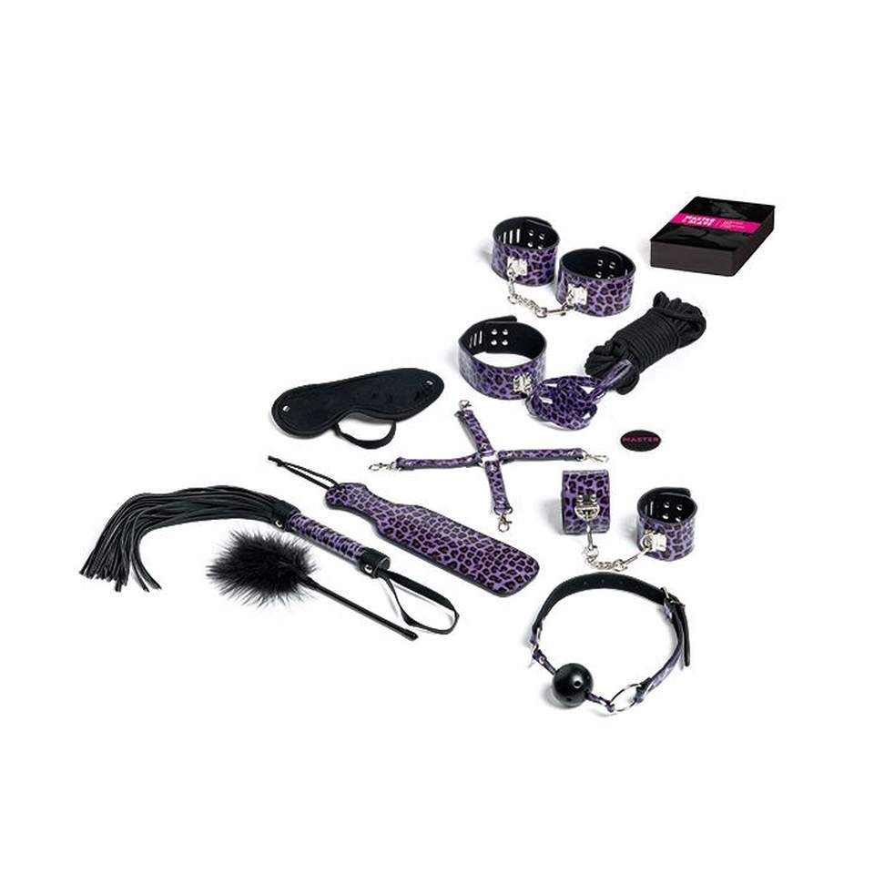 Gra erotyczna Master & Slave Bondage Game z gadżetami w kolorze fioletowym