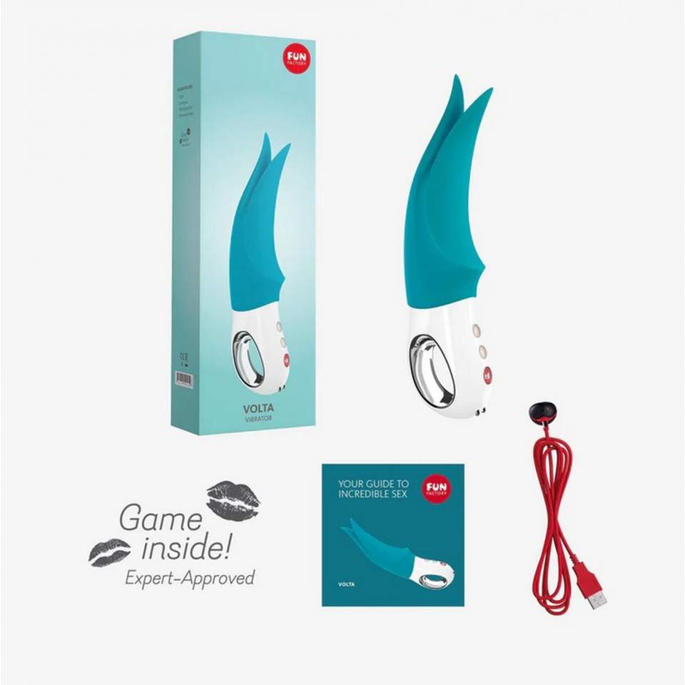 Turkusowy masażer Volta firmy Fun Factory