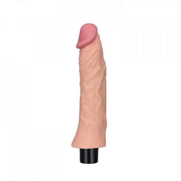 Realistyczne dildo z wibracjami w kolorze cielistym, wodoodporne i giętkie- 21,8cm