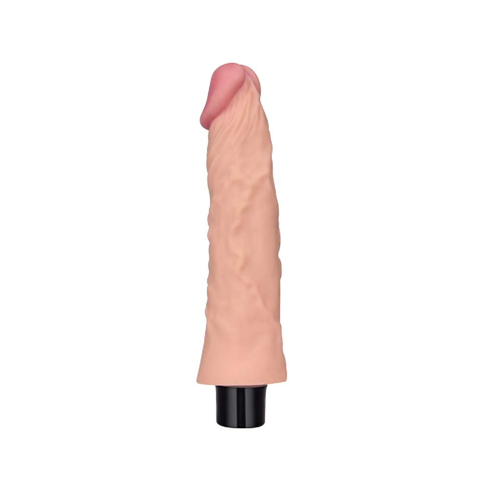 Realistyczne dildo z wibracjami w kolorze cielistym, wodoodporne i giętkie- 21,8cm