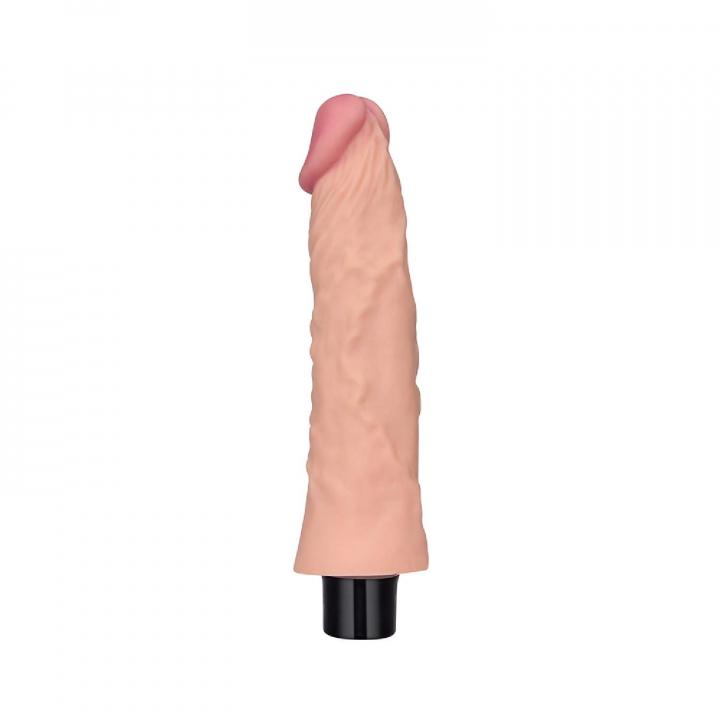 Realistyczne dildo z wibracjami w kolorze cielistym, wodoodporne i giętkie- 21,8cm