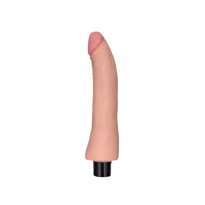 Realistyczne dildo z wibracjami w kolorze cielistym, wodoodporne i giętkie- 23cm