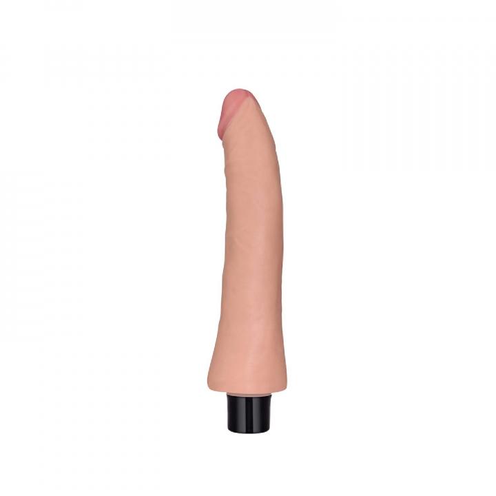 Realistyczne dildo z wibracjami w kolorze cielistym, wodoodporne i giętkie- 23cm