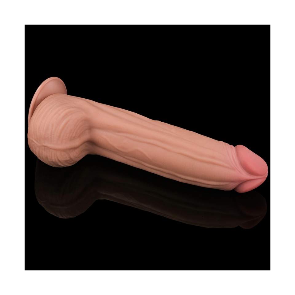 Duże i grube realistyczne dildo z przyssawką dla odważnych- 31cm