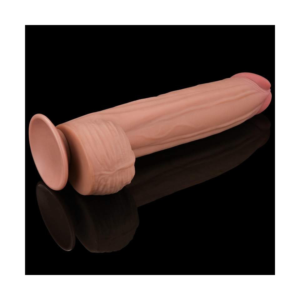 Duże i grube realistyczne dildo z przyssawką dla odważnych- 31cm