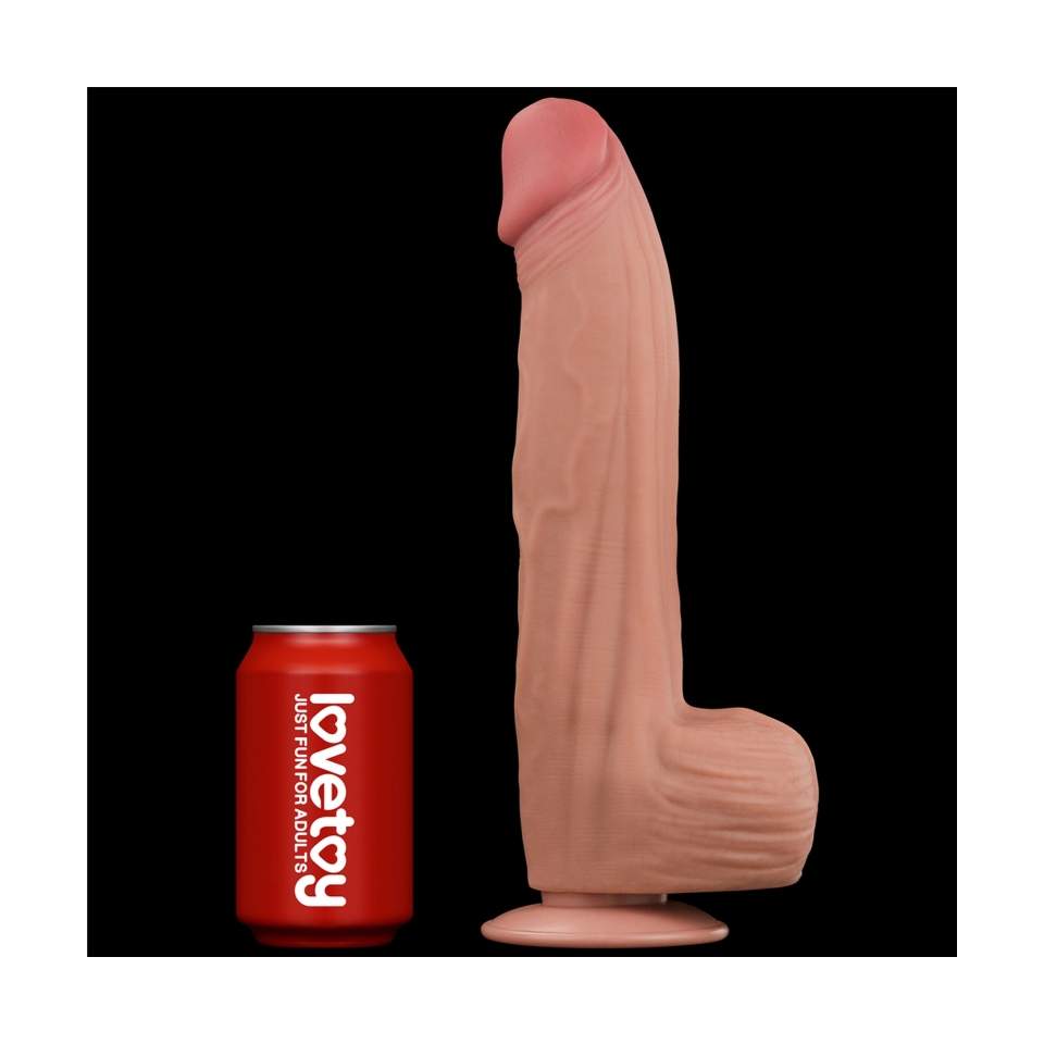 Duże i grube realistyczne dildo z przyssawką dla odważnych- 31cm