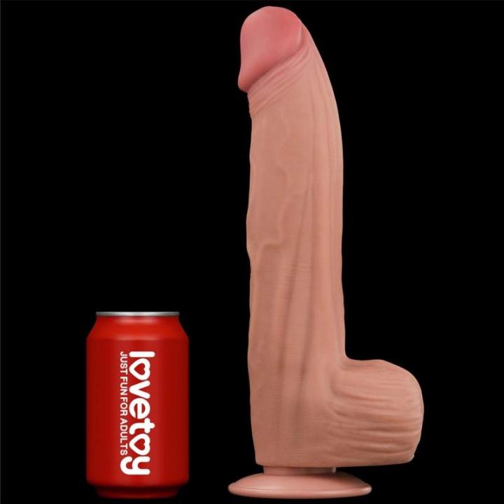 Duże i grube realistyczne dildo z przyssawką dla odważnych- 31cm