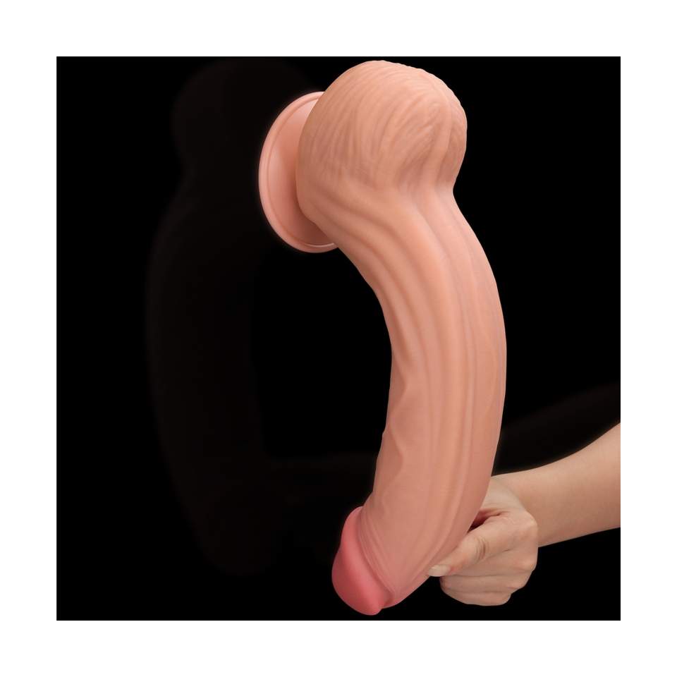 Duże i grube realistyczne dildo z przyssawką dla odważnych- 31cm
