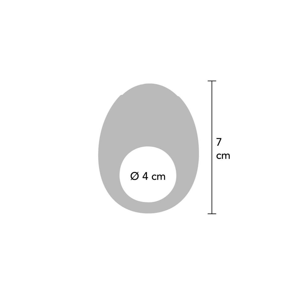 Czarny silikonowy pierścień erekcyjny  – 3,5 cm, 7 funkcji pracy