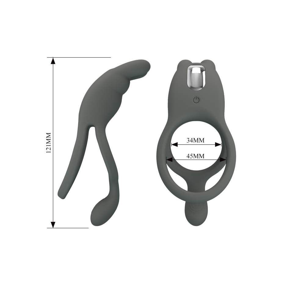 Wibrujacy wodoodporny piersień na penisa - 7 trybów rozkoszy