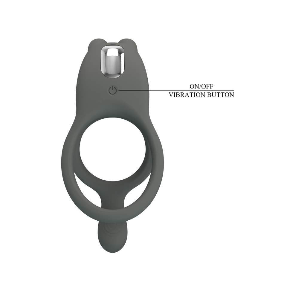 Wibrujacy wodoodporny piersień na penisa - 7 trybów rozkoszy