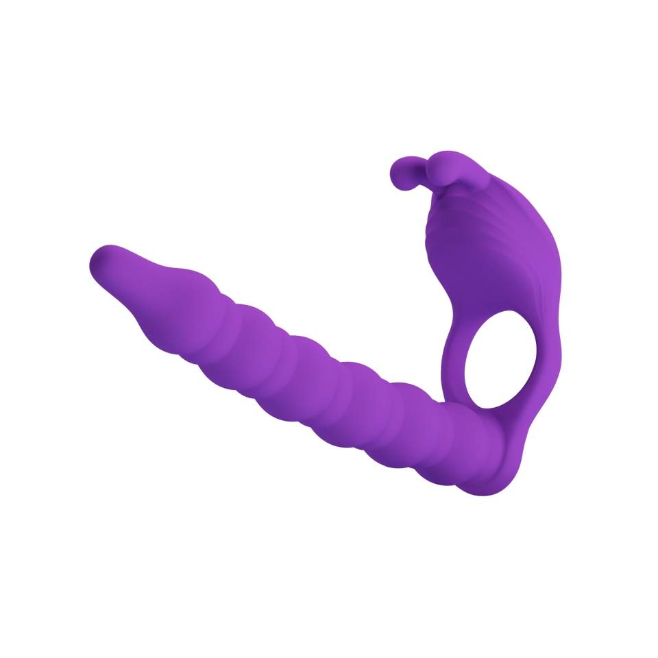 Silikonowy, wibrujący piersień z dodatkową wkładką - 7 funkcji wibracji