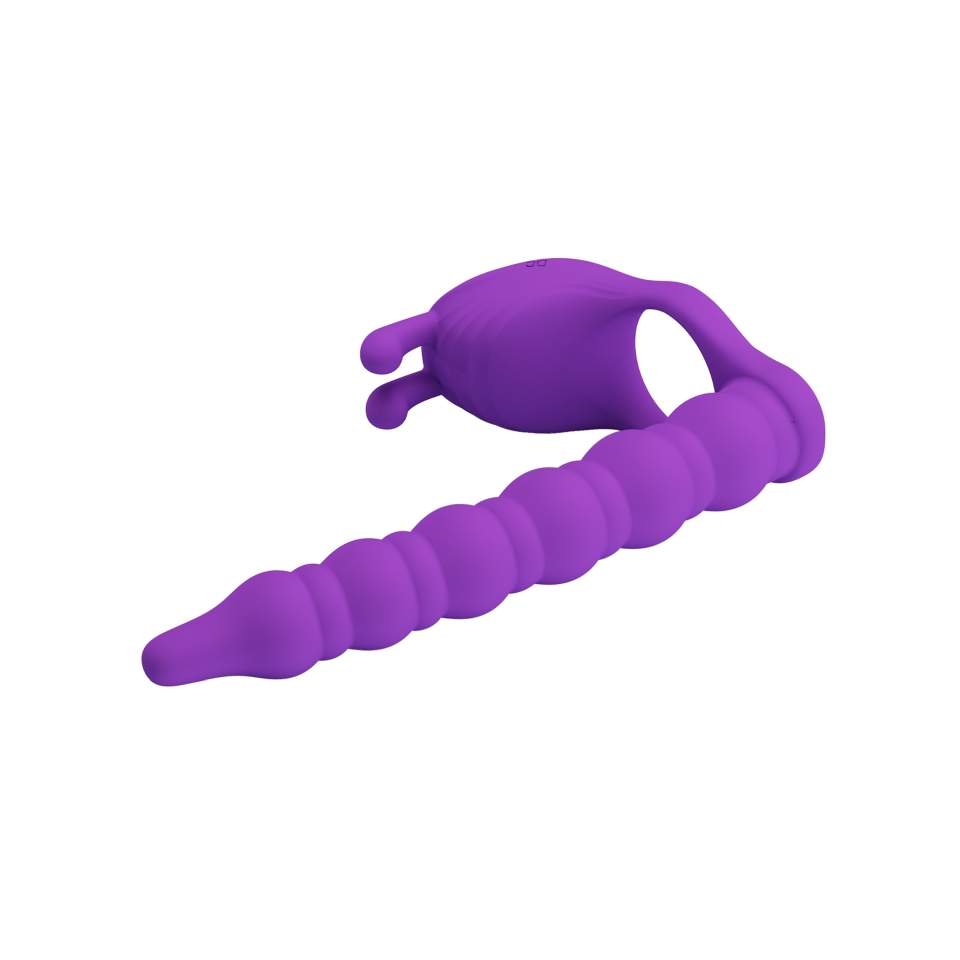 Silikonowy, wibrujący piersień z dodatkową wkładką - 7 funkcji wibracji