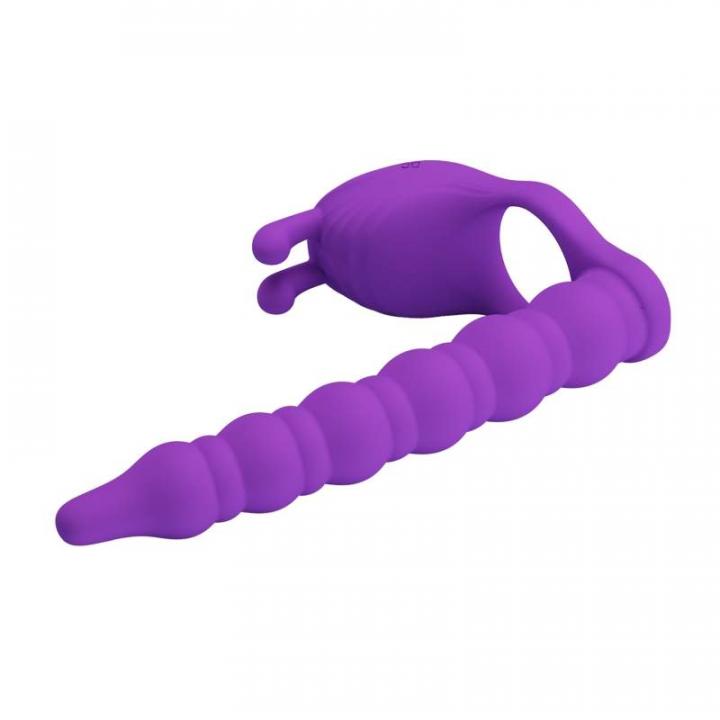 Silikonowy, wibrujący piersień z dodatkową wkładką - 7 funkcji wibracji