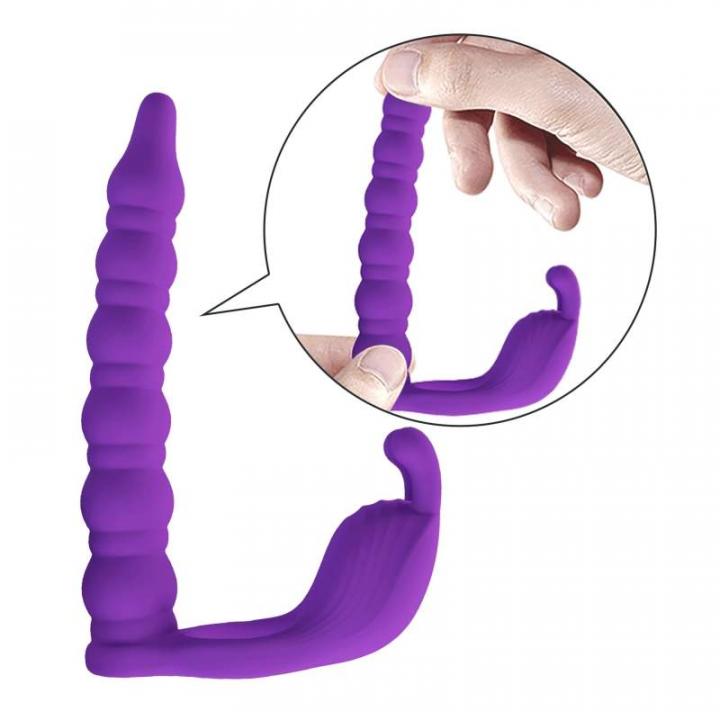 Silikonowy, wibrujący piersień z dodatkową wkładką - 7 funkcji wibracji
