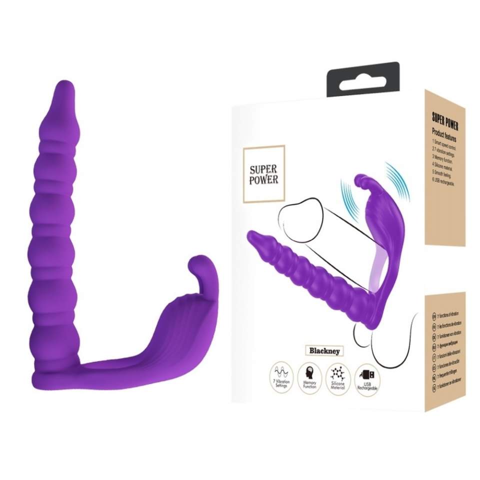 Silikonowy, wibrujący piersień z dodatkową wkładką - 7 funkcji wibracji