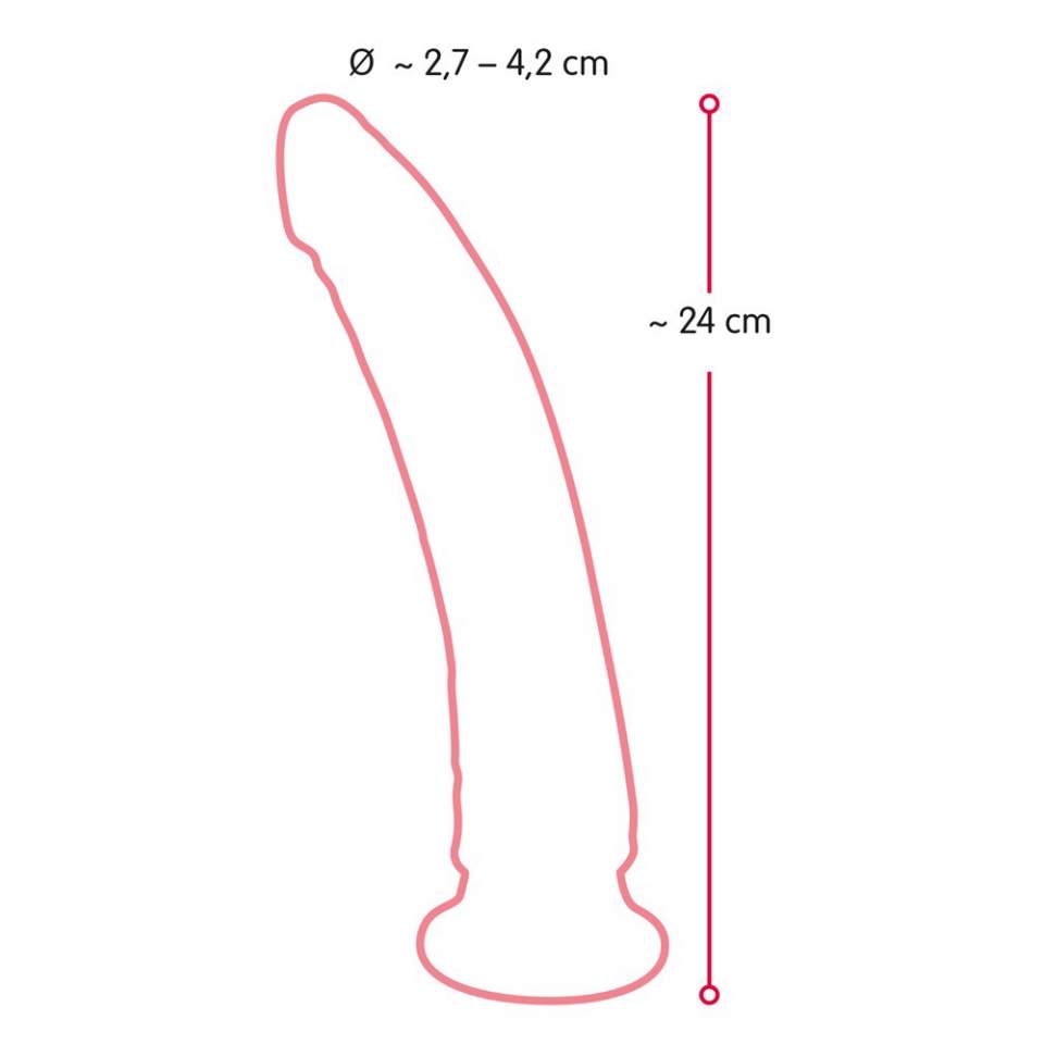 Duże cieliste dildo realistyczne z TPR – 20 cm