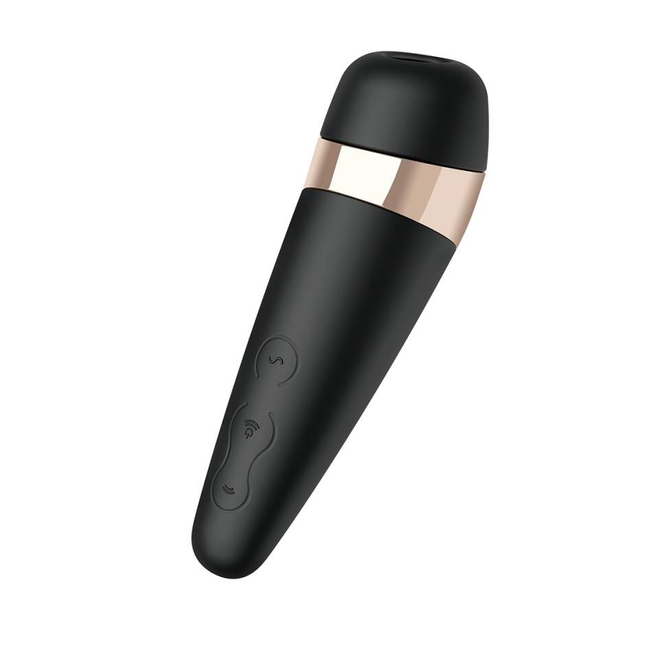 Satisfyer Pro 3 Vibration bezdotykowy czarny stymulator łechtaczki
