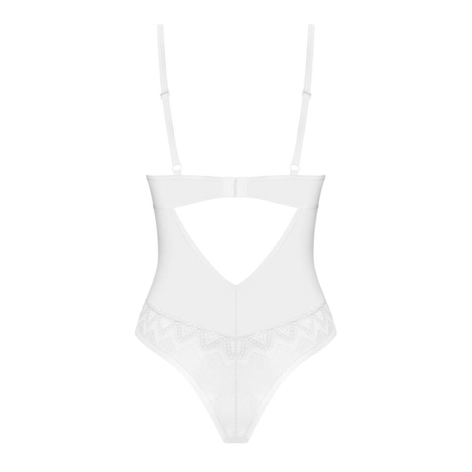 Białe przeźroczyste body