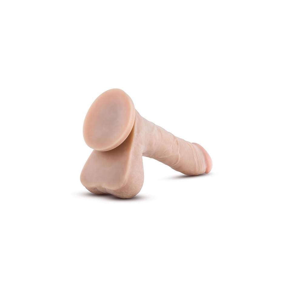 Realistyczne dildo na przyssawce z jądrami ok.17cm
