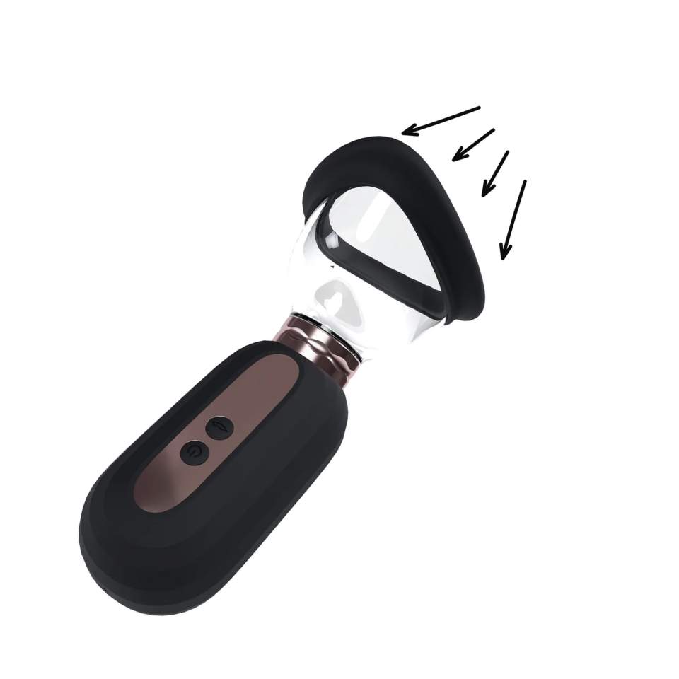 Pompkę próżniową do stymulacji warg sromowych oraz piersi - 3 wymienne końcówki