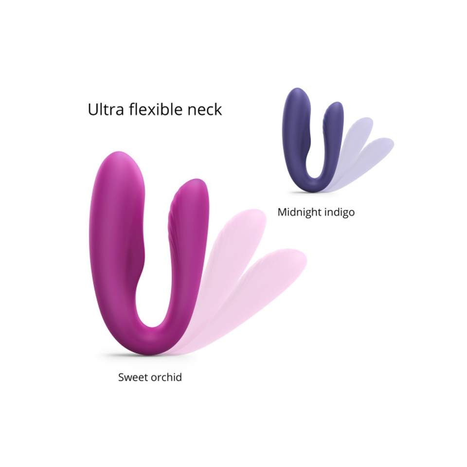 Różowy wibrator, podwójne zastosowanie : solo lub dla pary sterowany pilotem - 9 trybów wibracji